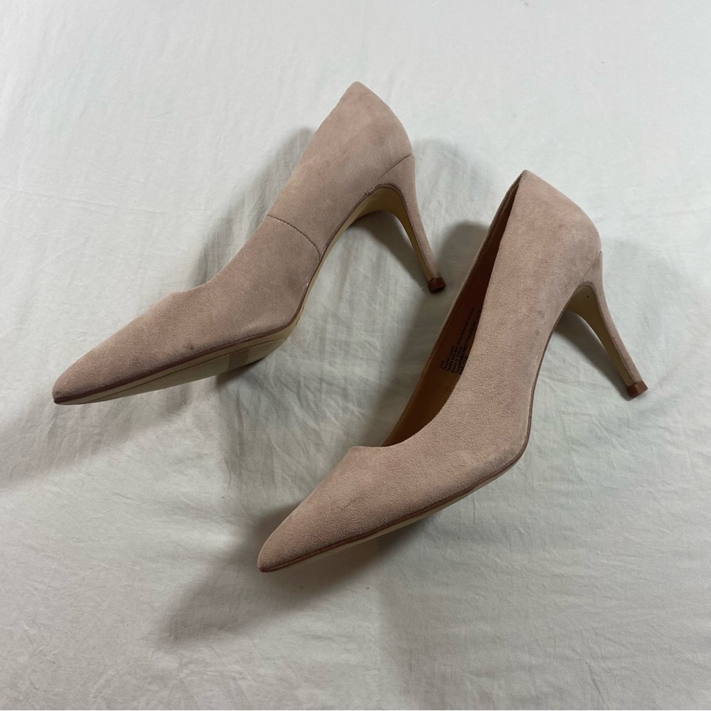 Target Tan Pointed Toe Heels Sleek Design - Picture 3 of 6